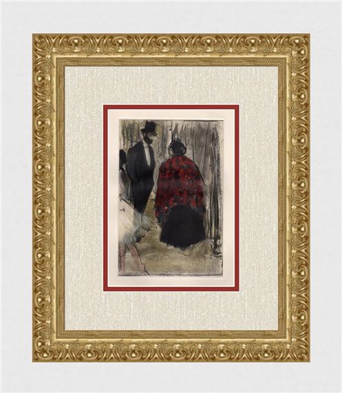 Ludovic Halevy Speaks to Madame Cardinal - Edgar Degas