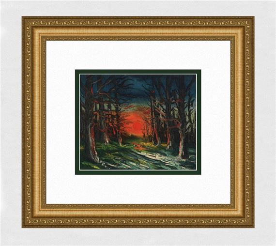 Sunset in the Forest of Senonches - Maurice de Vlaminck