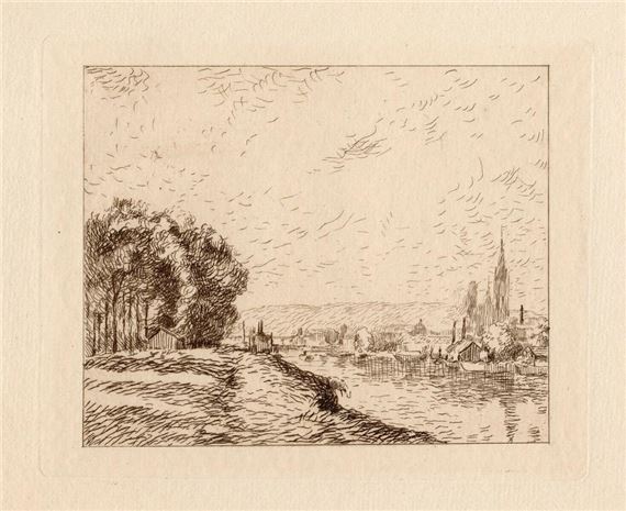 Vue de Rouen - Camille Pissarro