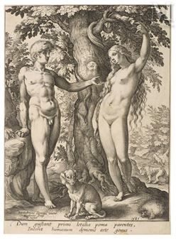 Adam et Eve d'après B. Spranger