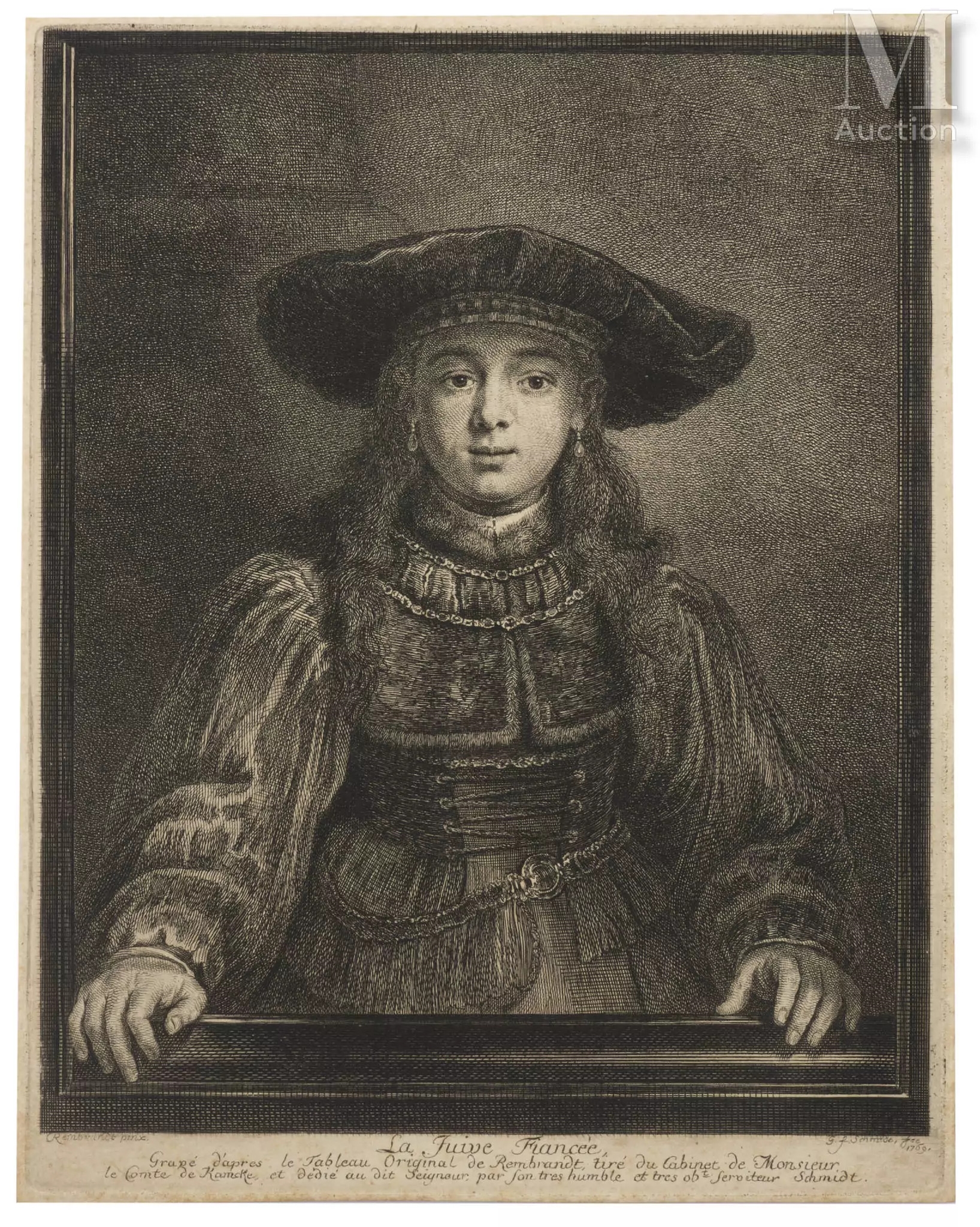 Rembrandt van Rijn | Autoportrait dessinant, Michel Hirsch rabbin ...