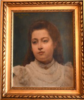 Portrait of Madeleine Bélières - Marie-rose Cayron-vasselon