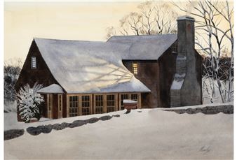 Study for 'Quilting' - John Wesley Chumley