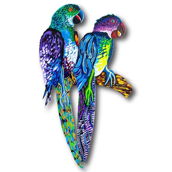 Two Parrots by Patricia Govezensky
