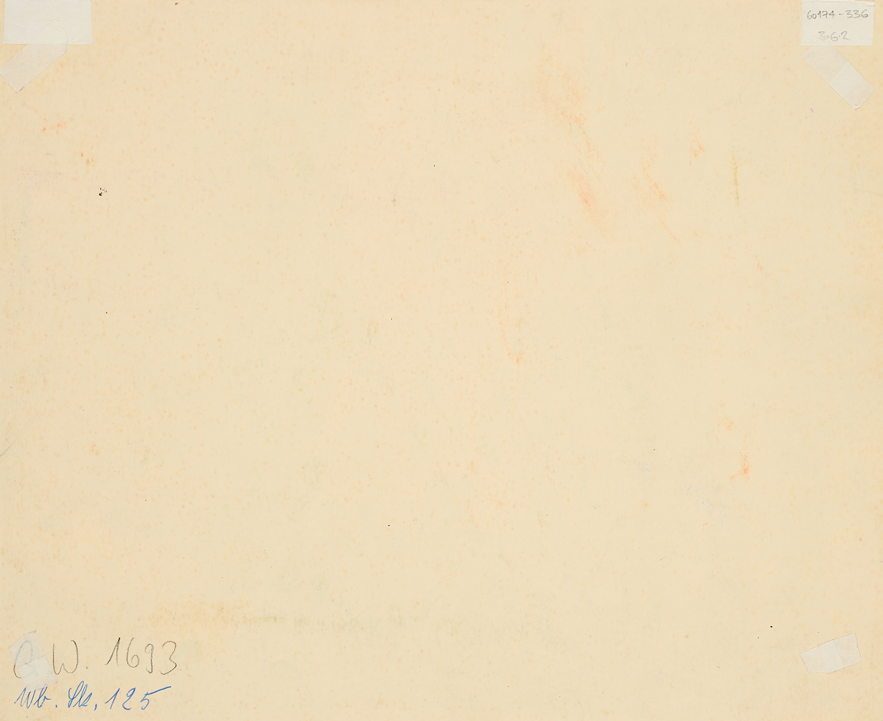 Artwork by Theodor Werner, Untitled, Made of Pencil And Watercolour On Thin Card