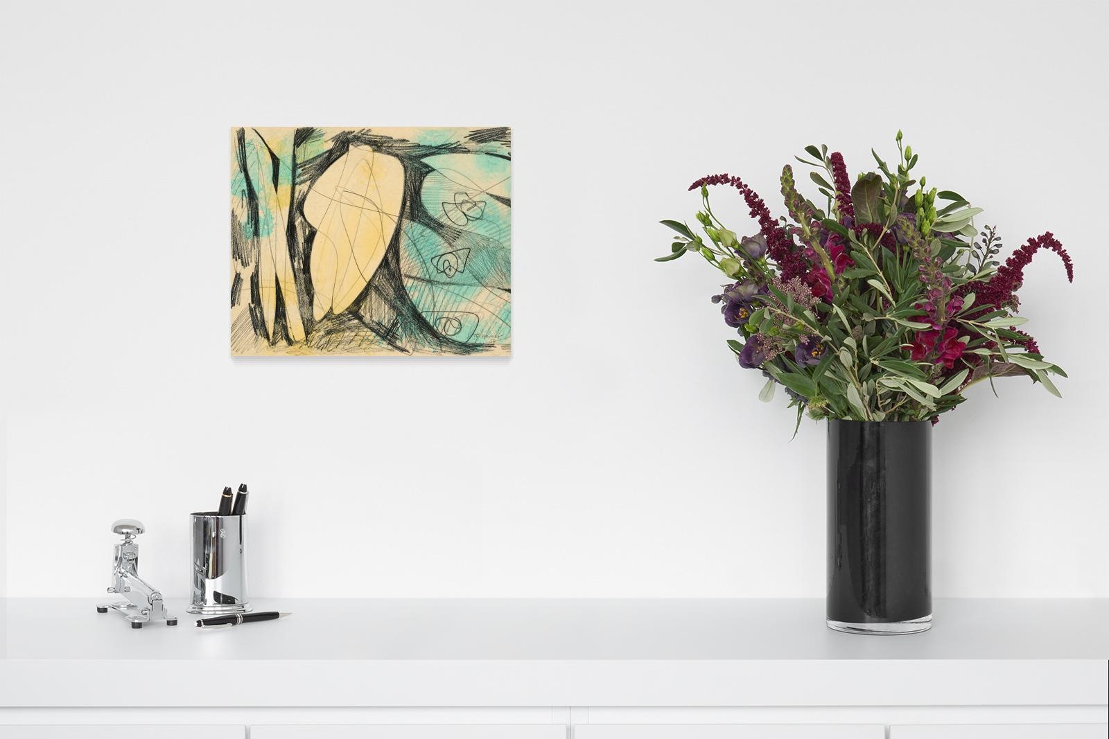 Artwork by Theodor Werner, Untitled, Made of Pencil And Watercolour On Thin Card