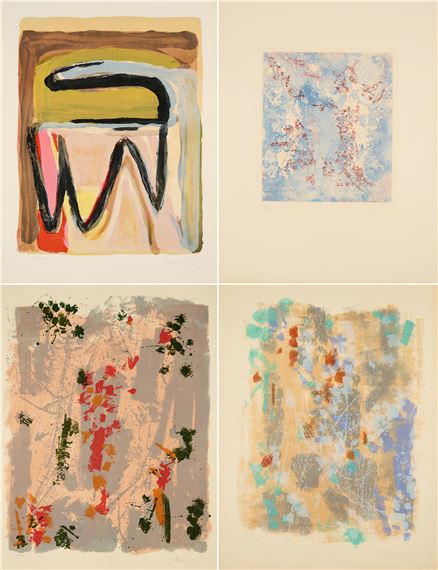 Mixed lot of 4 prints - Camille Bryen