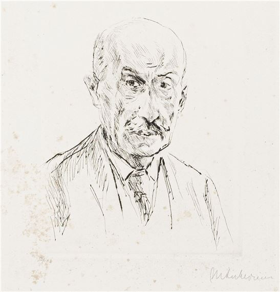 Max Liebermann | Selbstbildnis des Fünfundsiebzigjährigen (1922 ...