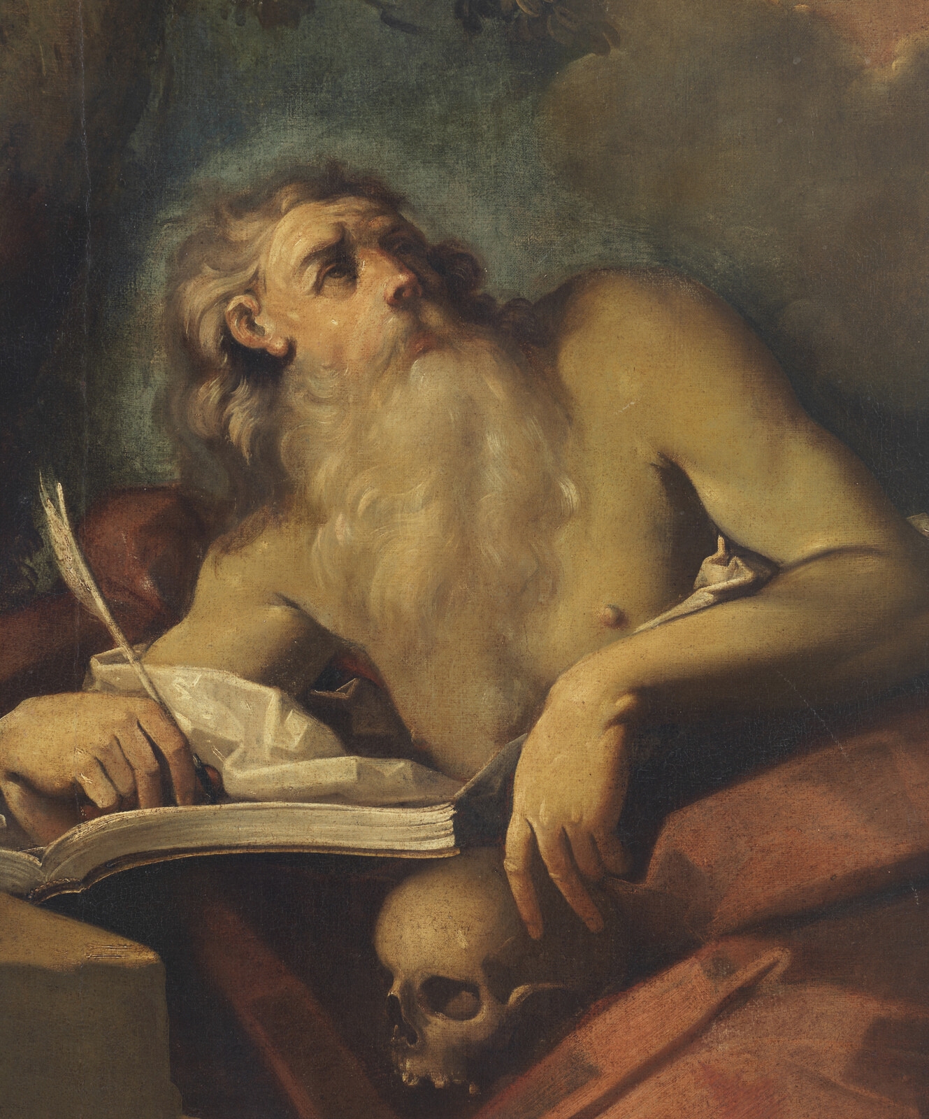 Artwork by Italian School, 17th Century, The Vision of Saint Jerome, Made of Oil On Canvas