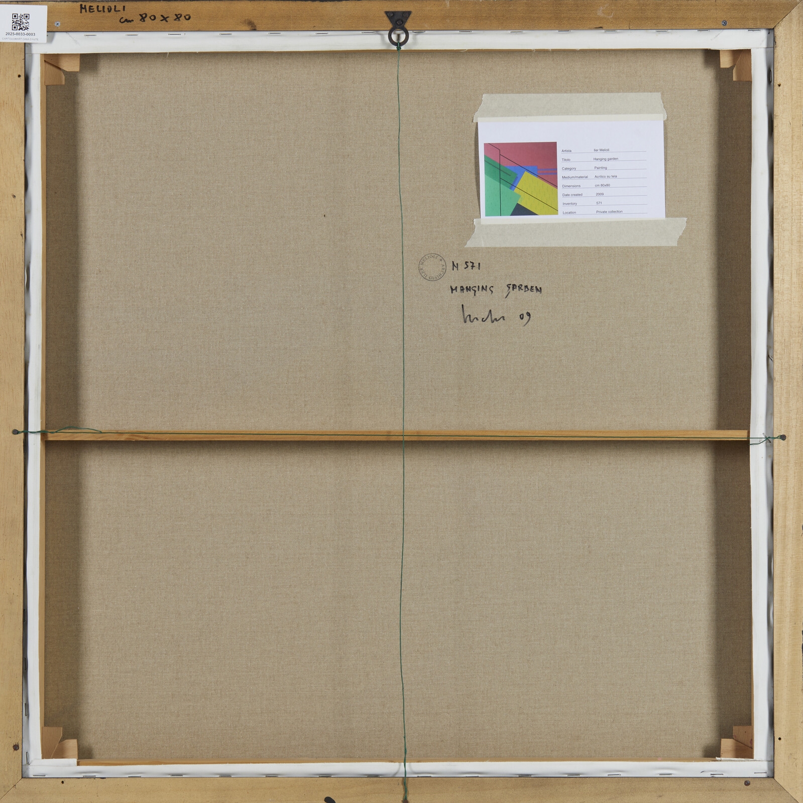 Artwork by Iler Melioli, HANGING GARDEN, Made of acrylic on canvas