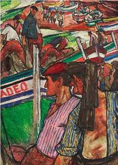 Motif from the fishing village of Nazaré, Portugal