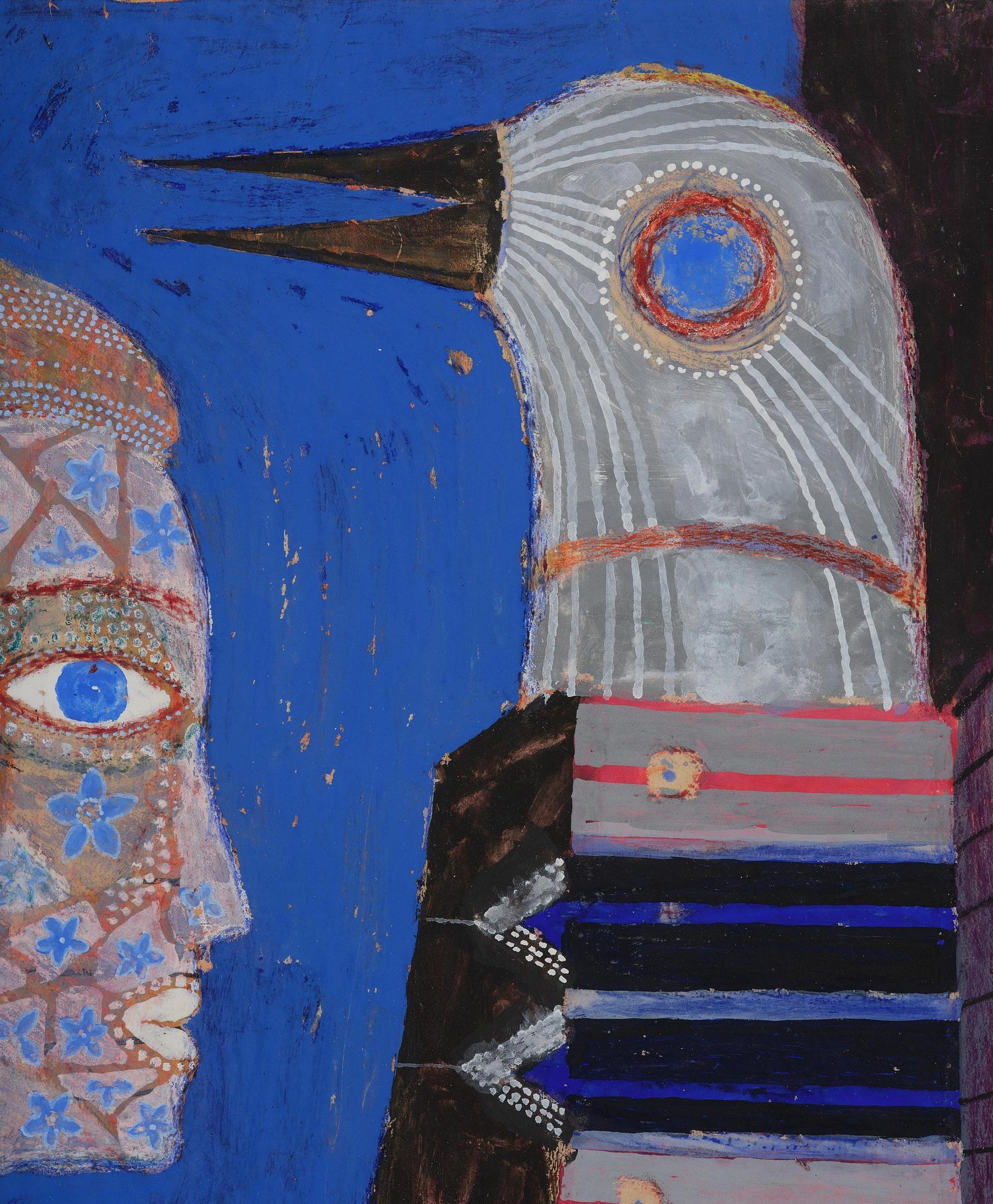 Max Walter Svanberg | Imaginative composition with woman and bird (52 ...
