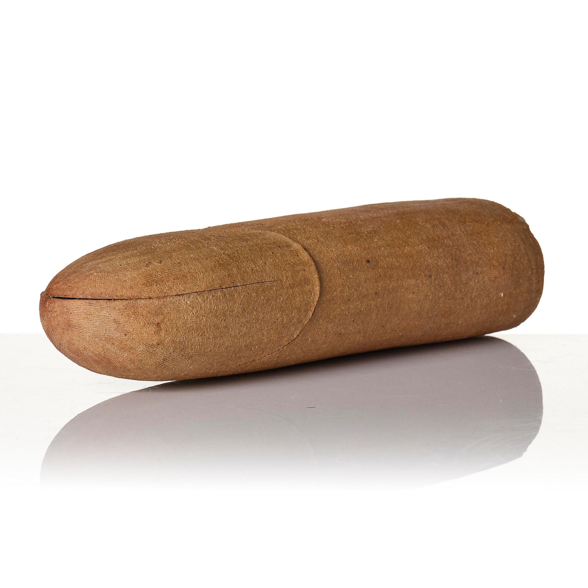 Artwork by Stig Lindberg, a unique unglazed chamotte stoneware sculpture, Gustavsberg Studio 1970, Made of Unglazed Chamotte Stoneware Sculpture