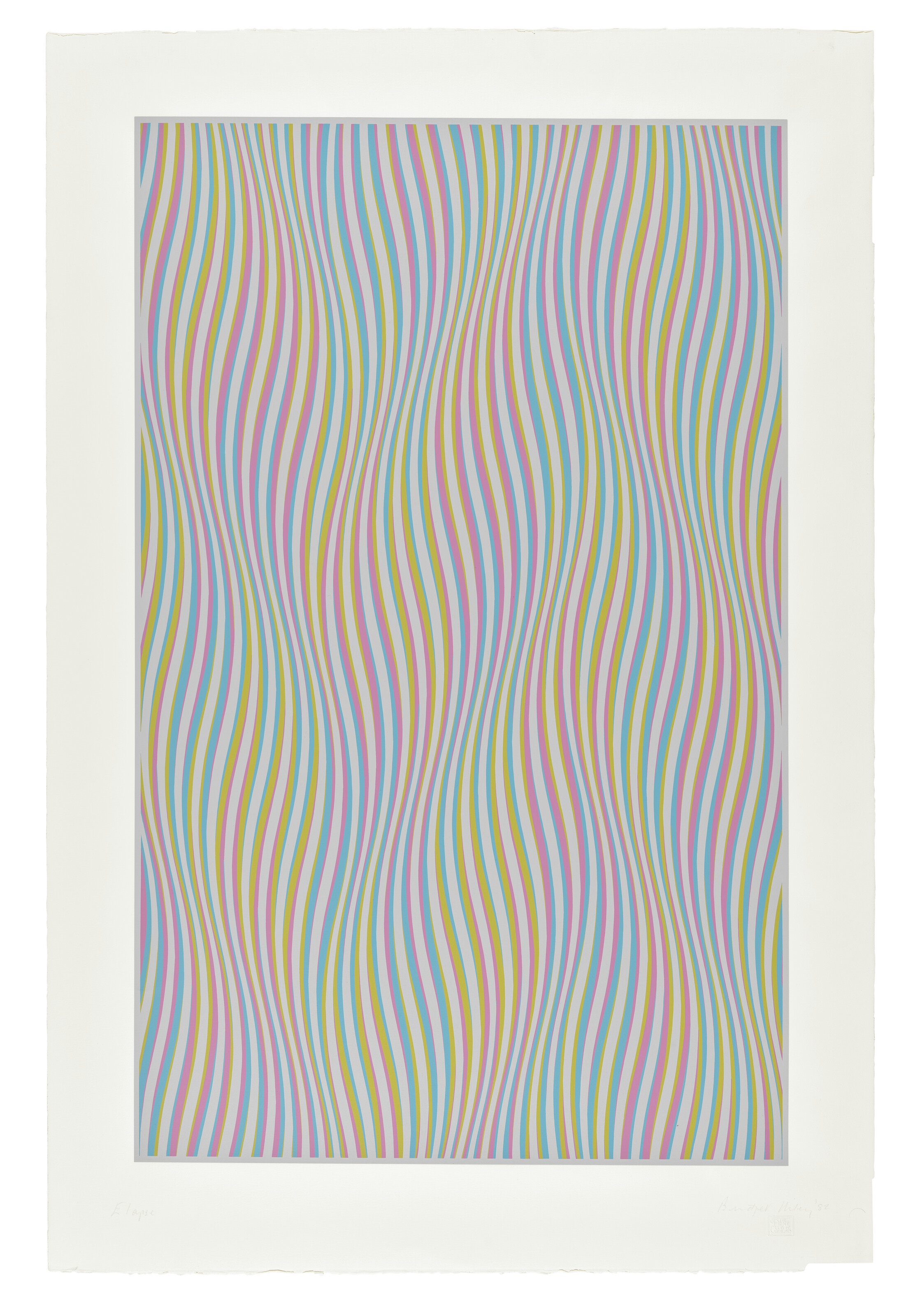 Bridget Riley | Elapse (1982) | MutualArt