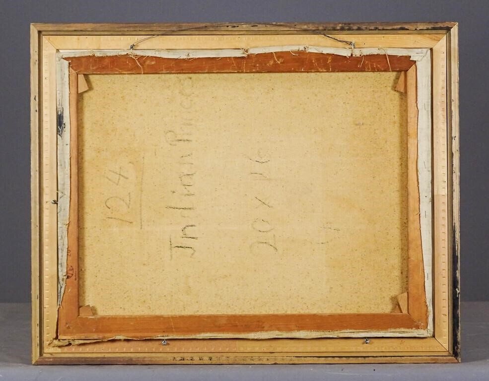 Artwork by John Hansegger, Winter Landscape Painting, Made of Oil On Canvas