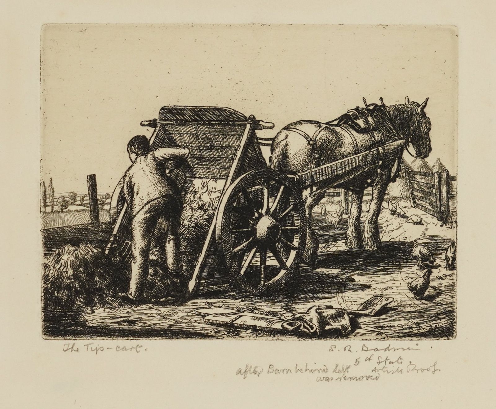 Stanley Roy Badmin | The Tip-Cart | MutualArt
