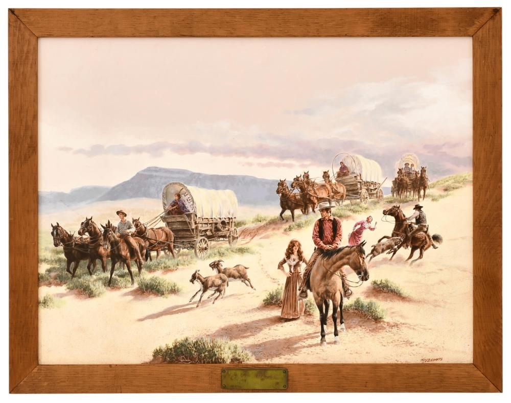 Artwork by Tom Beecham, Morning on the Prairie, Made of Oil On Board