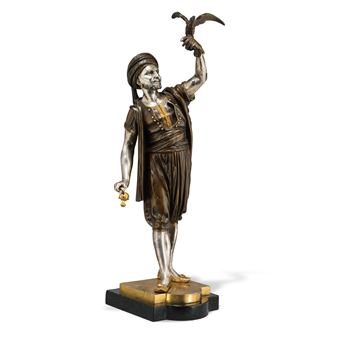 The falconer - Léon Pilet