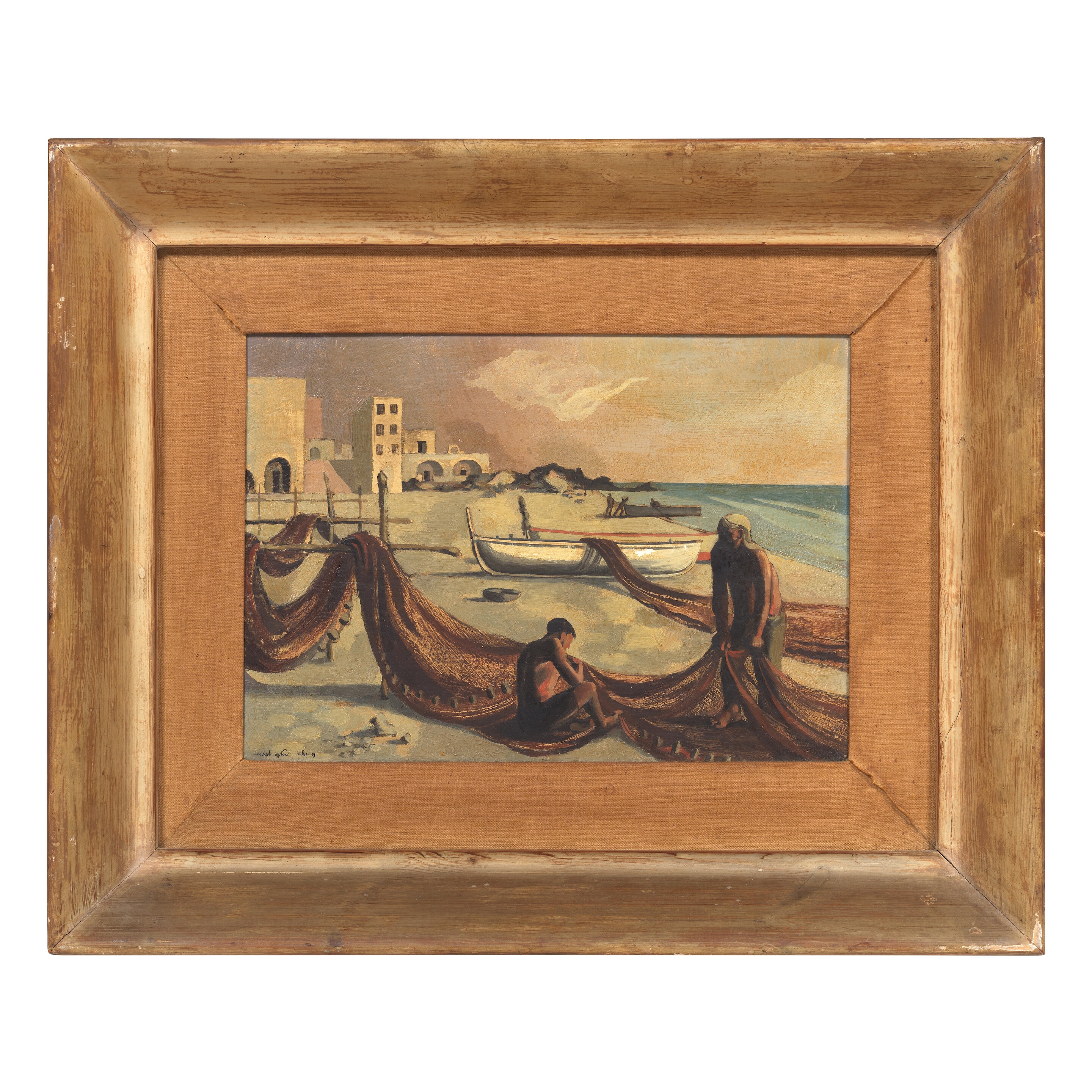 Artwork by Michael Ayrton, Morning, Ischia, Made of oil on board