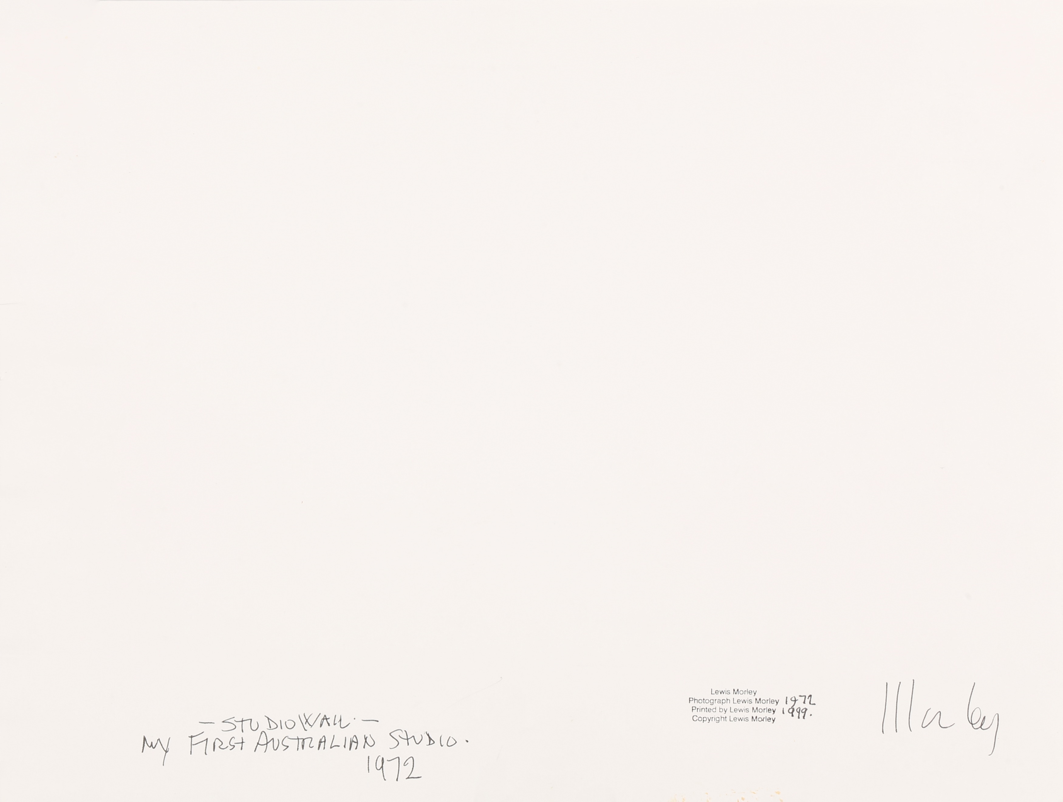 Artwork by Lewis Morley, Studio Wall [My First Australian Studio, Made of Silver Gelatin Print