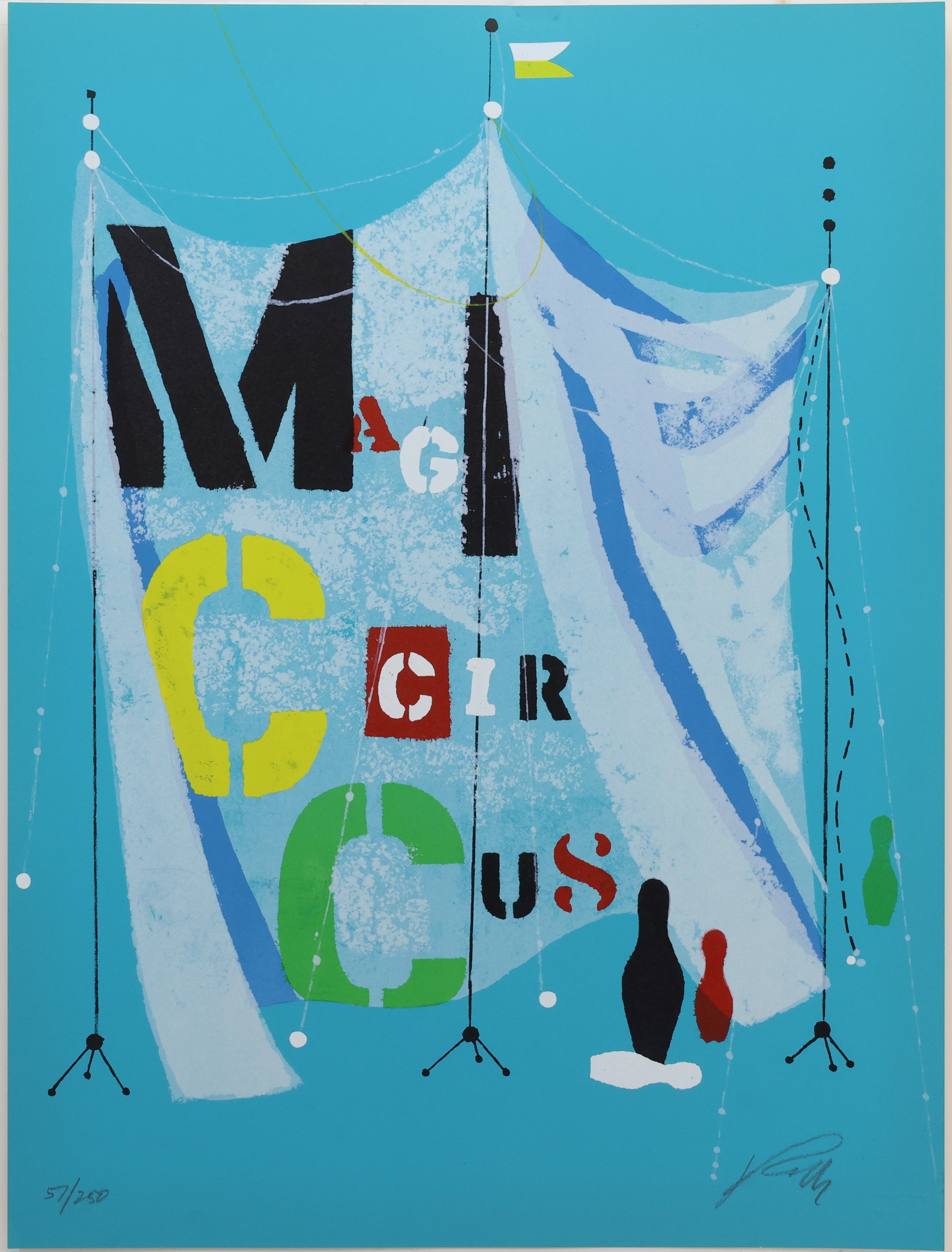 Wolfgang Roth | Grouping of 6 circus themed screen prints (1973 ...