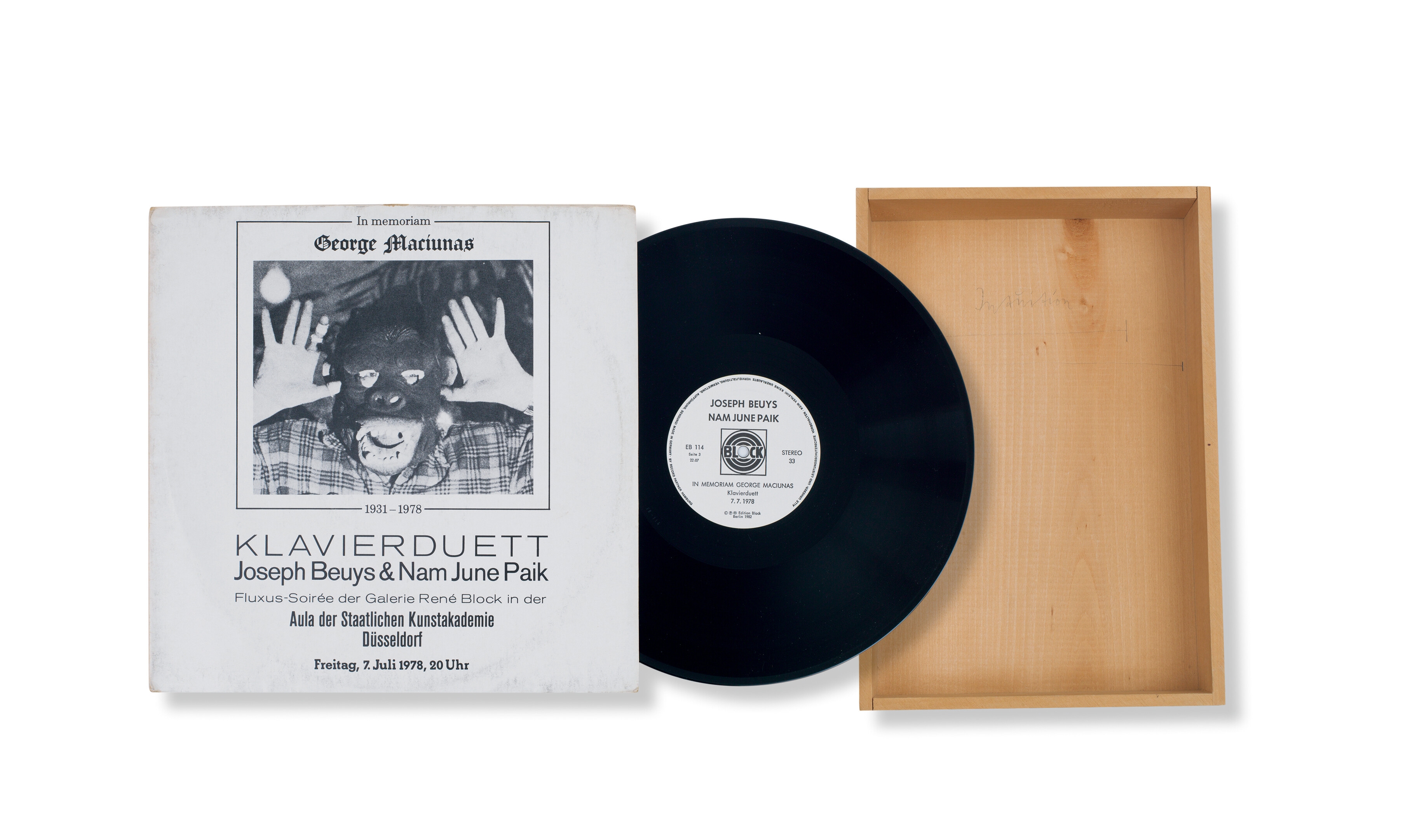 Artwork by Joseph Beuys, UNTITLED (SET OF 2), Made of Wooden box vinyl record