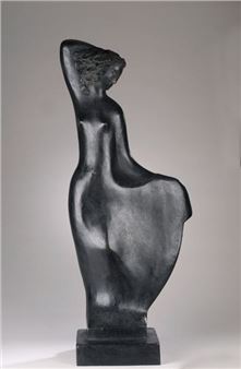 Femme nue à la draperie - Edouard Cazaux