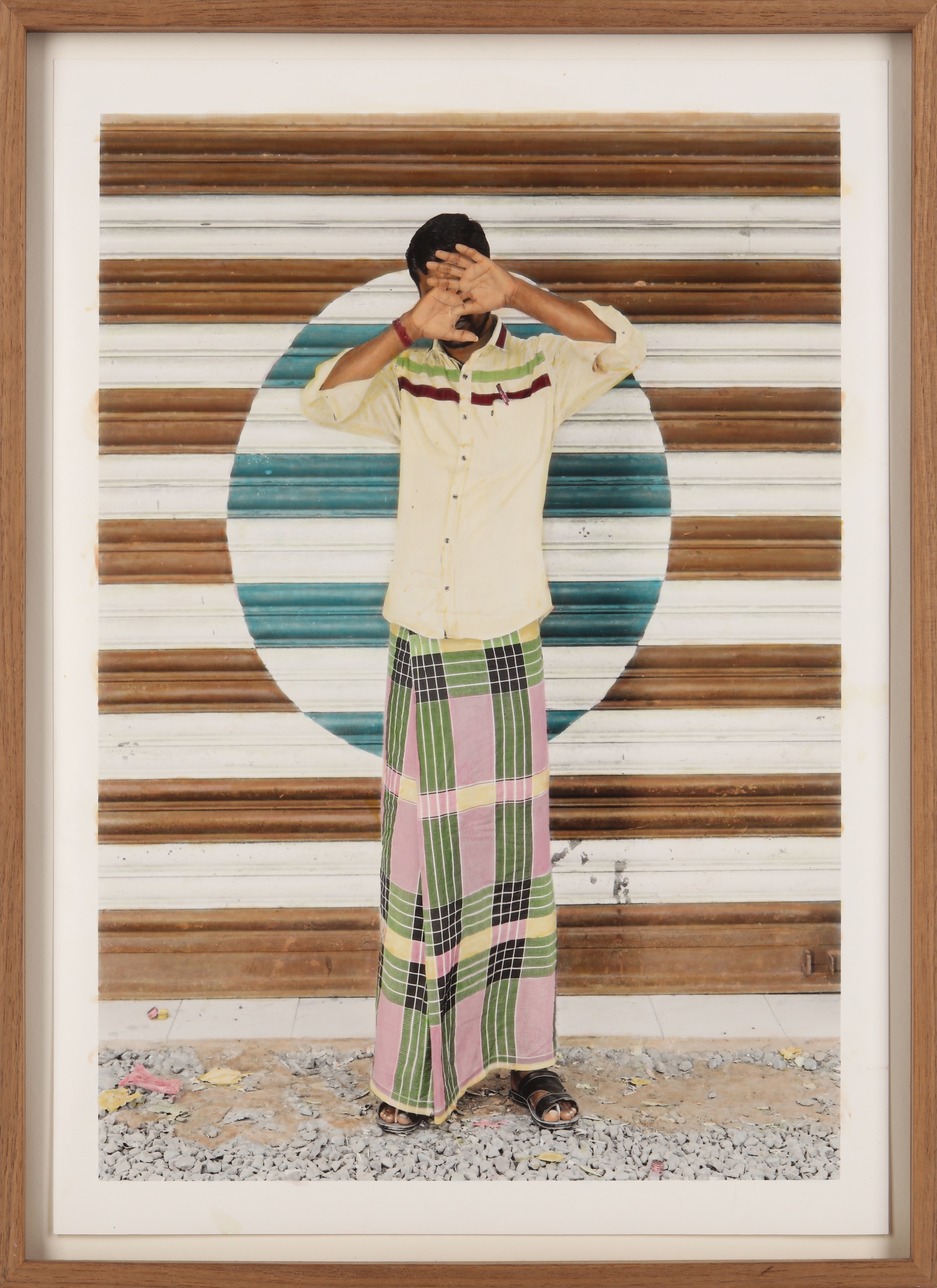 Artwork by Vasantha Yogananthan, Mareecha Magic Trick, Made of Black And White C-Print, Hand-Painted