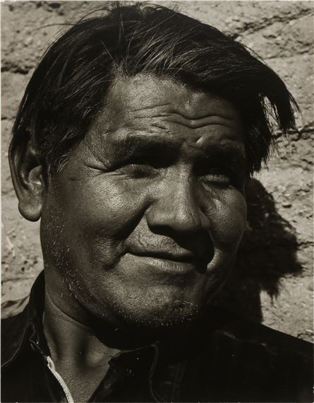 Papago [Tohondo O'odham] Man, Tucson, Arizona - Ansel Adams