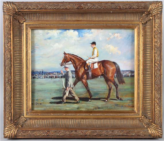 racehorse being led - Sir Alfred James Munnings