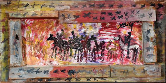 Horses and Spirits by Purvis Young