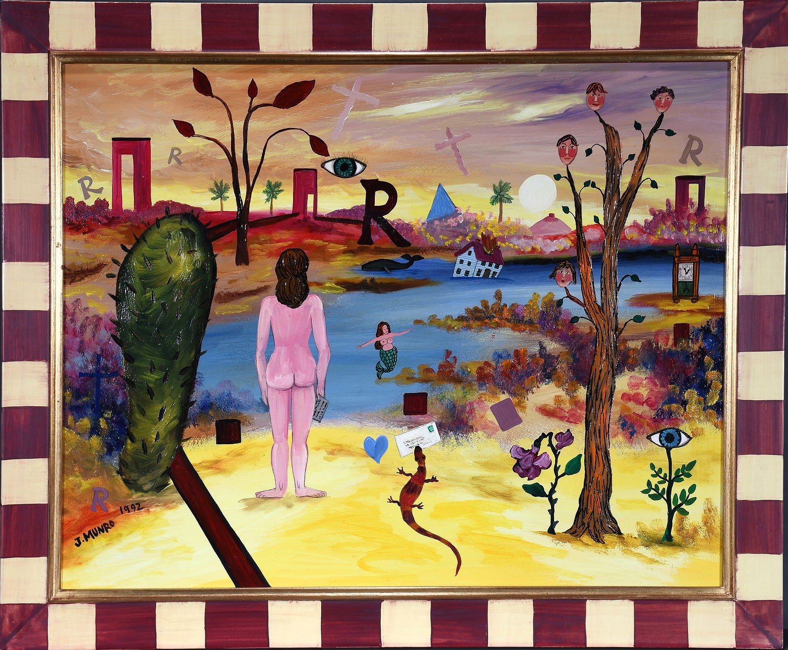 Artwork by Janet Munro, Retrogrades, Made of Oil on board