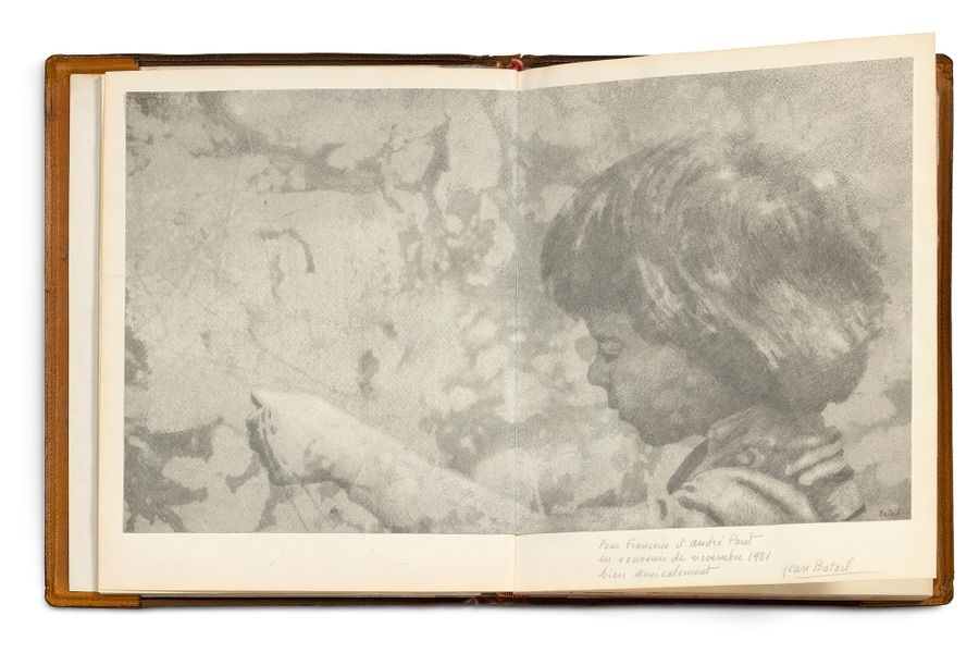 Artwork by Michel Macréau, Jacques Villeglé, James Guitet, Untitled, Made of Guestbook, Original Artists' Drawings And Handwritten Letters