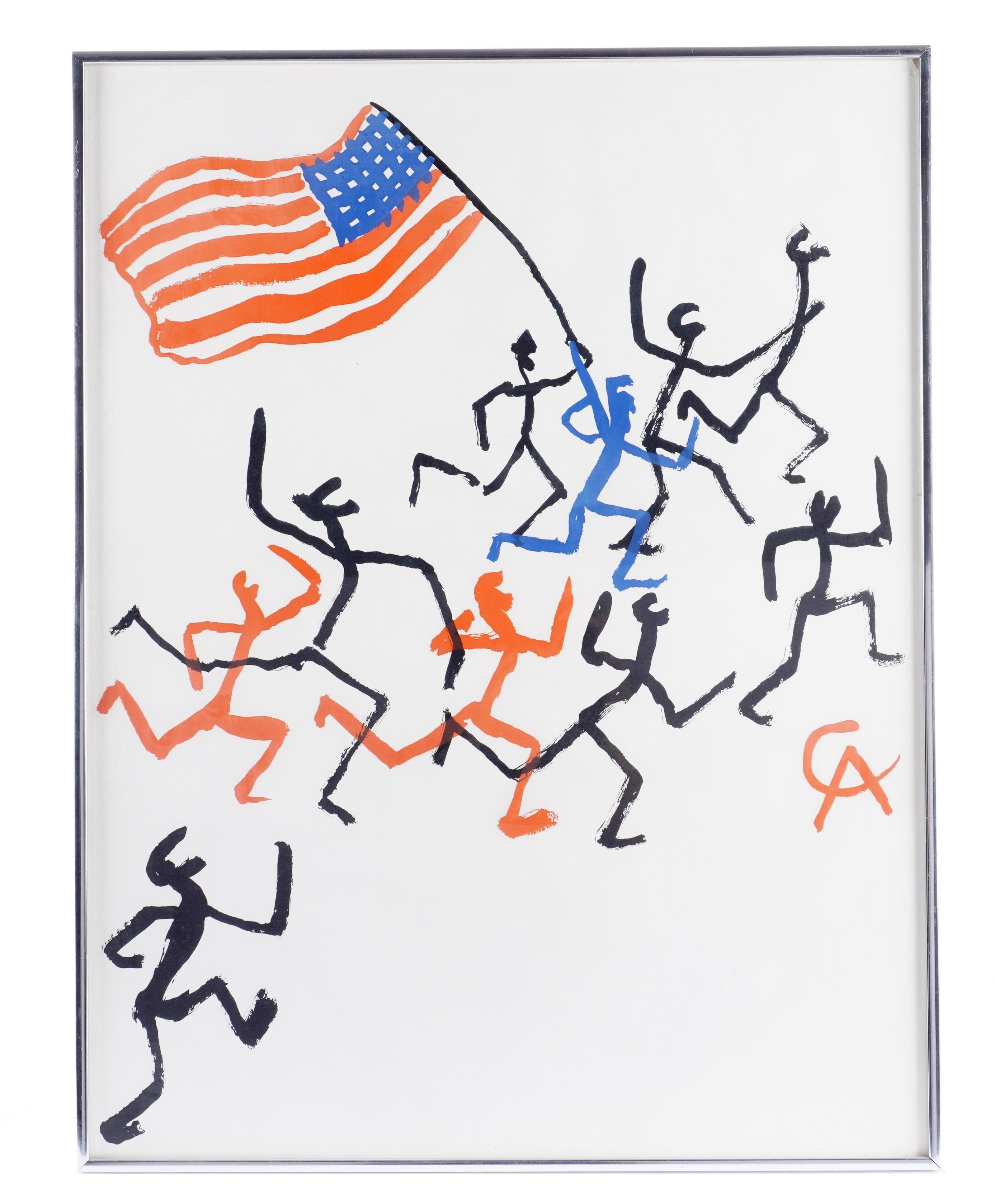 Artwork by Alexander Calder, Madison Square Boys Club, Made of Lithograph in Colors on Paper