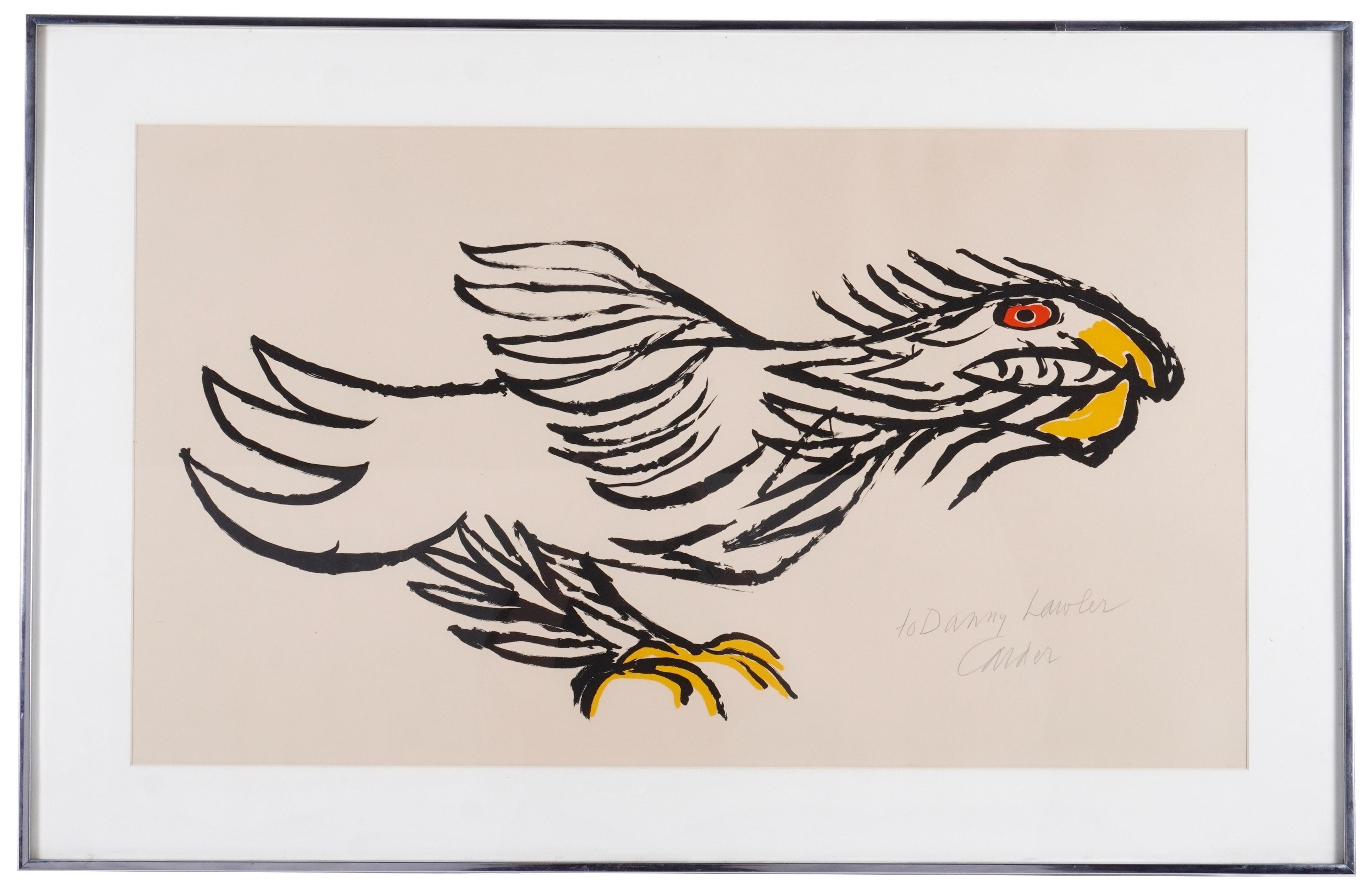 Artwork by Alexander Calder, "L'aigle, Made of Lithograph in Colors on Paper