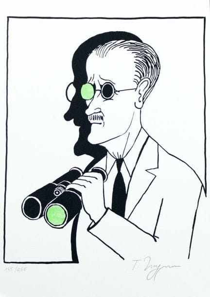 Tomi Ungerer | Portrait of James Joyce | MutualArt