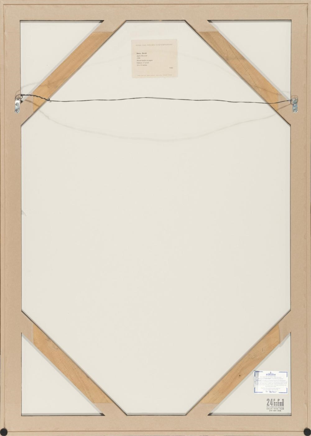 Artwork by David Bates, Apple Blossom, Made of Hand-Painted Mixed Media On Paper