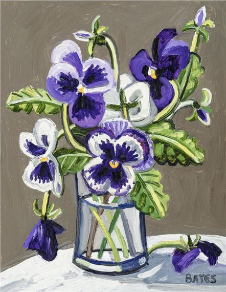 Purple Violets - David Bates
