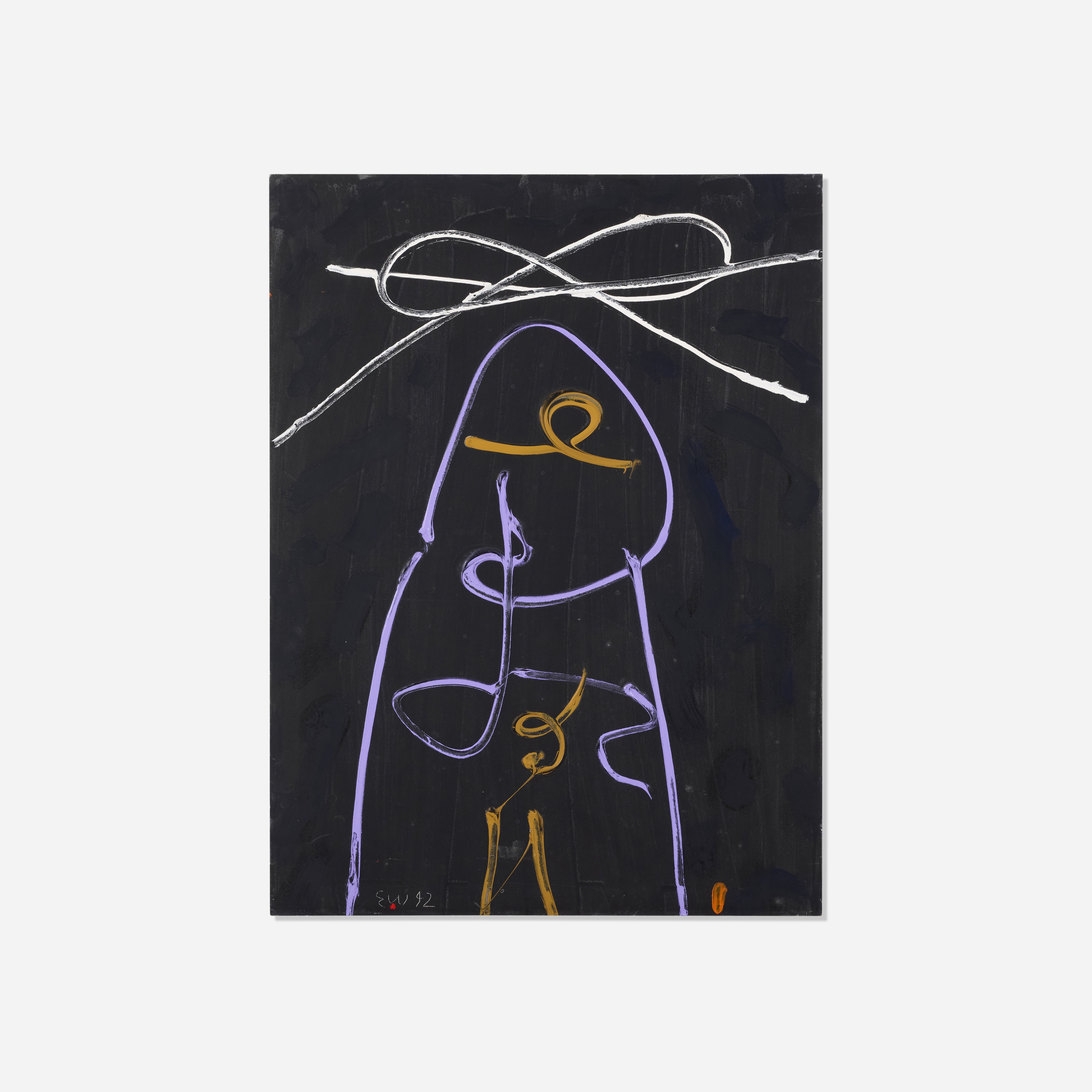 Artwork by Emerson S. Woelffer, Homage to RM, Made of Acrylic On Canvas