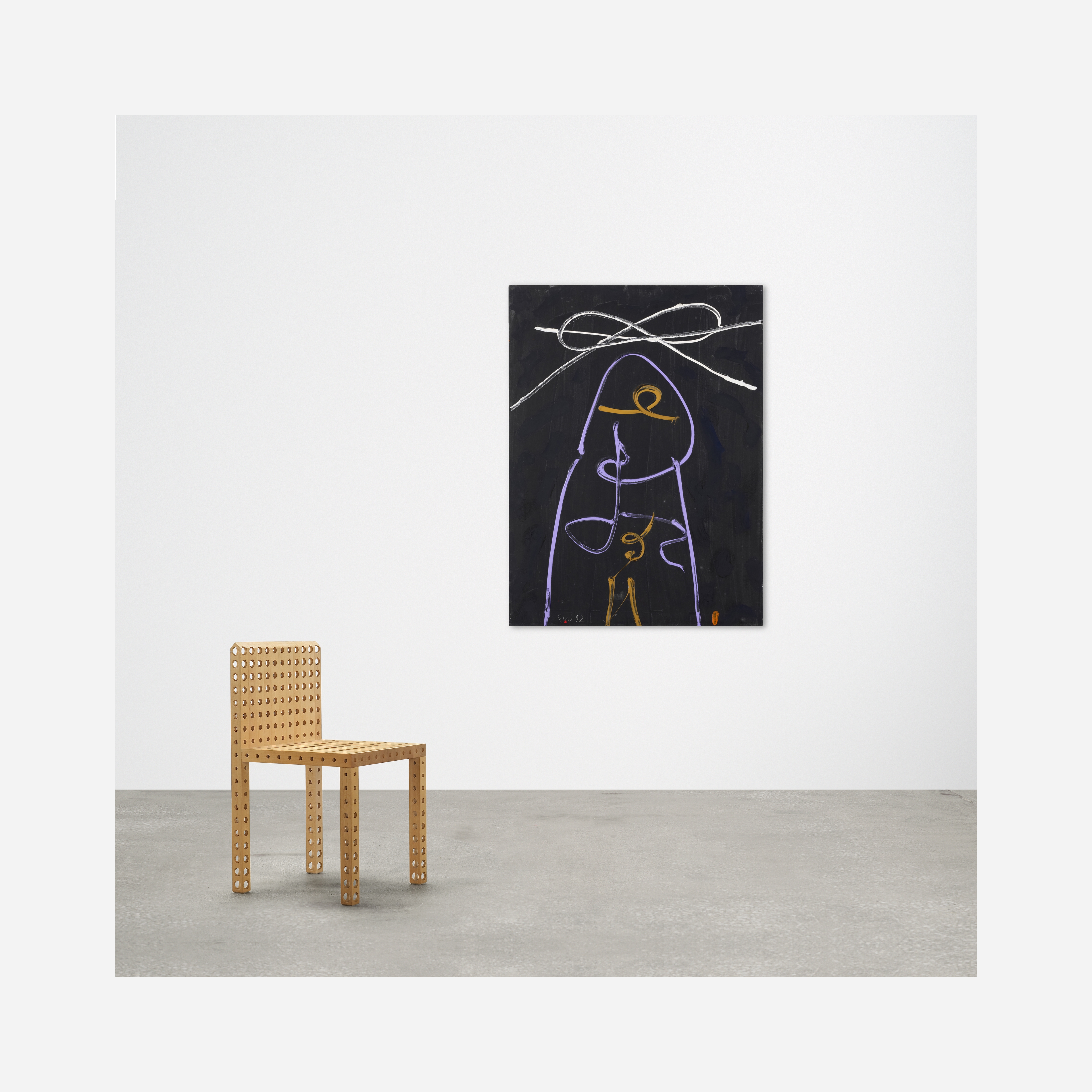 Artwork by Emerson S. Woelffer, Homage to RM, Made of Acrylic On Canvas