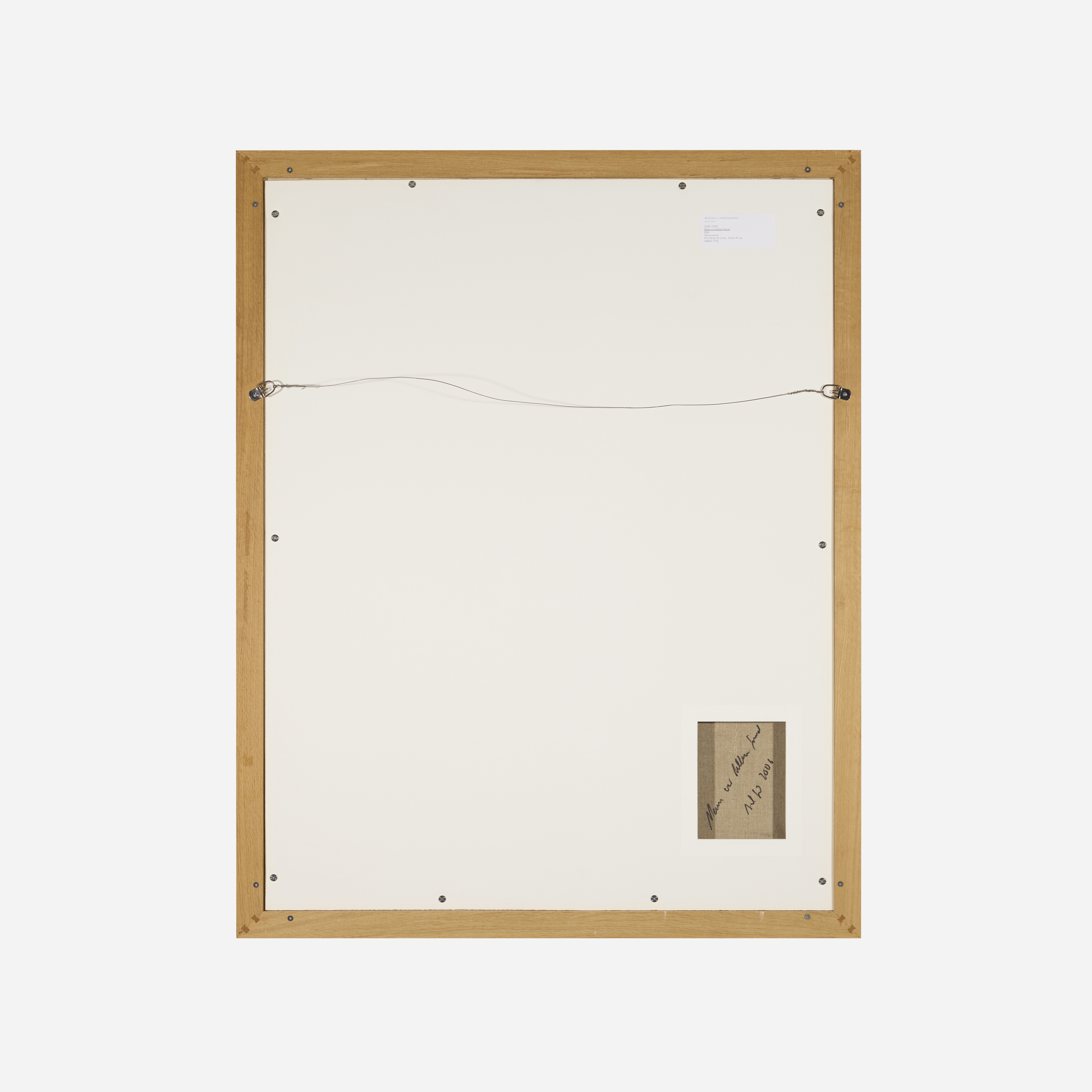 Artwork by Axel Geis, Mann vor hellem Grund, Made of Oil On Canvas