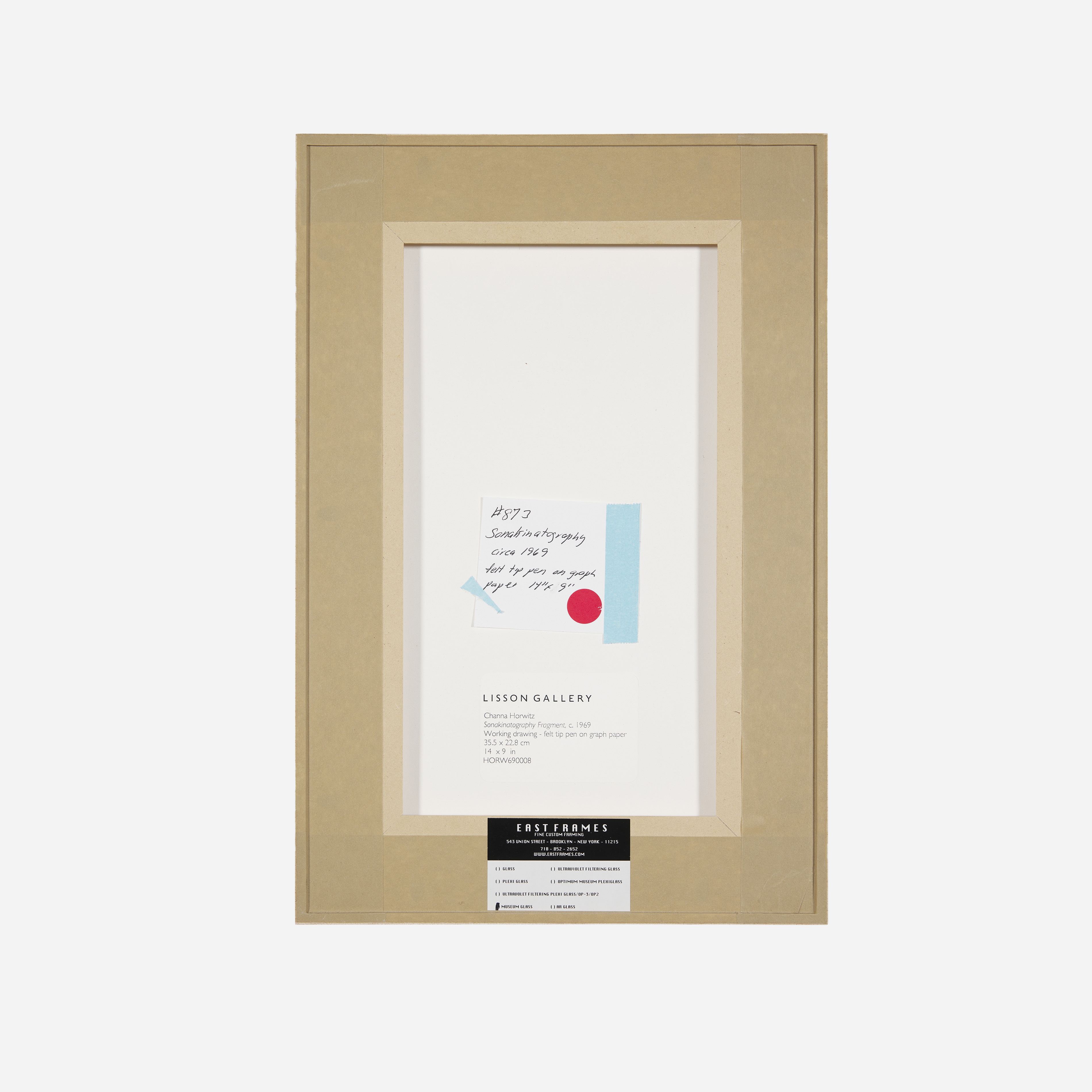 Artwork by Channa Horwitz, Sonakinatography Fragment, Made of Felt-Tip Marker And Pencil On Graph Paper