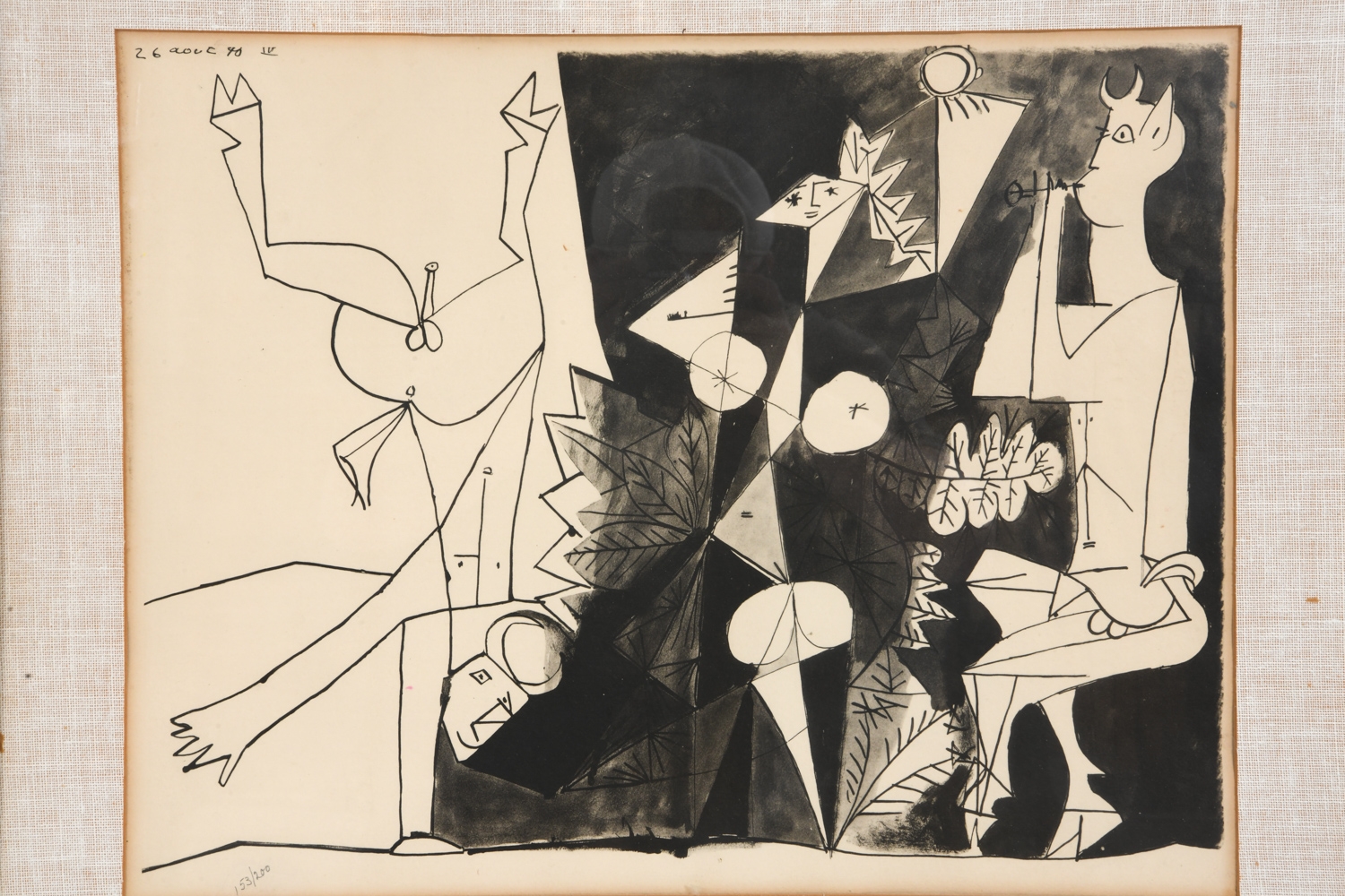 Artwork by Pablo Picasso, Hommage a la Nymphe, Made of Lithograph On Paper
