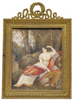 Miniature Painting of Empress Josephine - Pierre-Paul Prud'hon