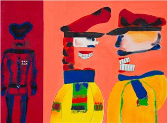 Three Soldiers Smiling