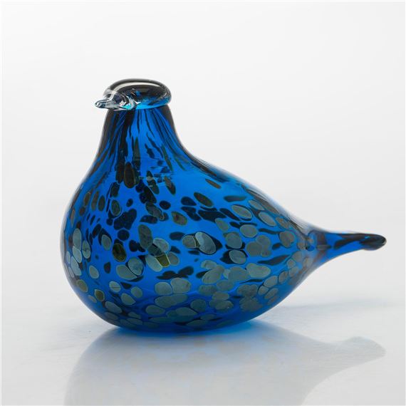 glass bird, signed O. Toikka Nuutajärvi, numbered 44/500 - Oiva Toikka