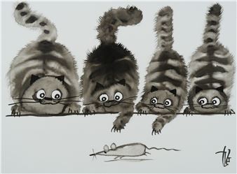 Les chats à la souris