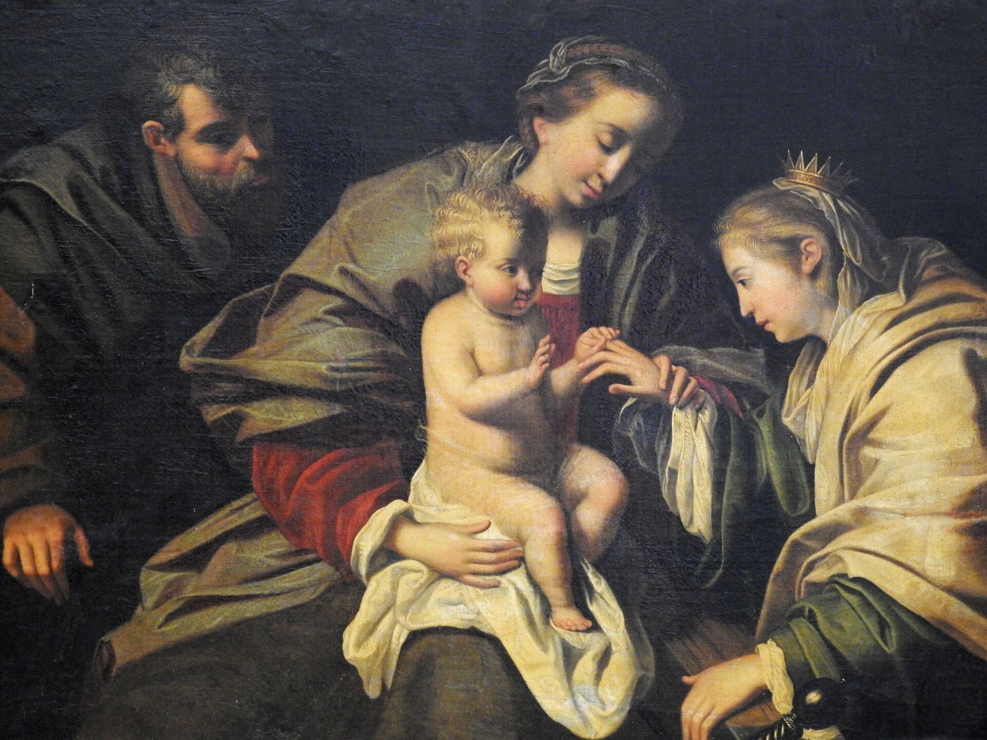 Italian School, 18th Century | The Mystical Marriage of Saint Catherine ...