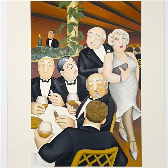 Beryl Cook | The Baron Entertains | MutualArt