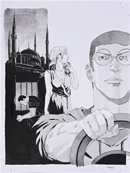 Jeux d'ombres, T.1, Gazi ! Original cover illustration